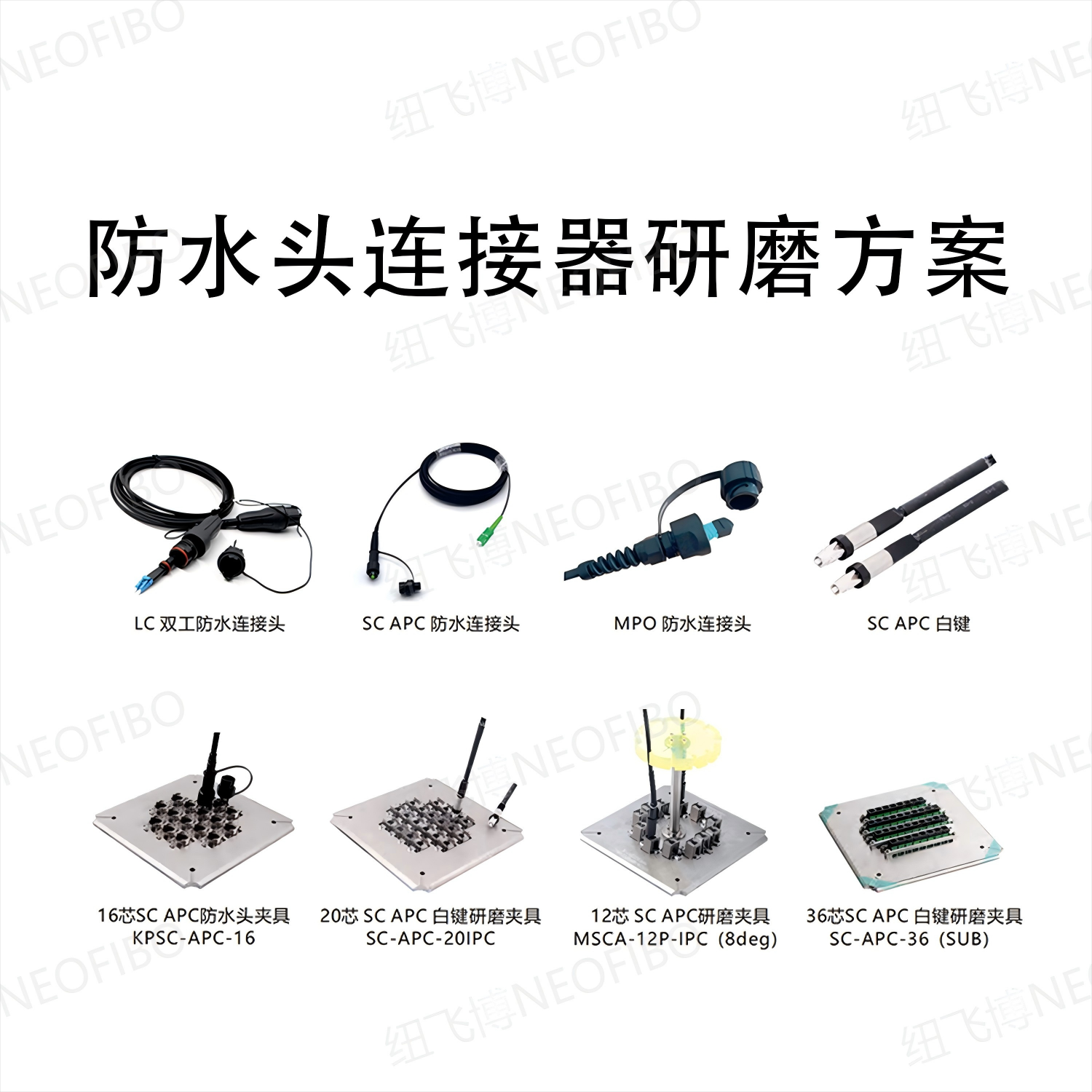 SC防水头连接器研磨方案