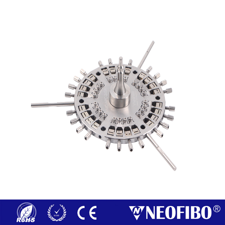 MMC 24芯APC光纤研磨夹具，MMC-APC-24SK