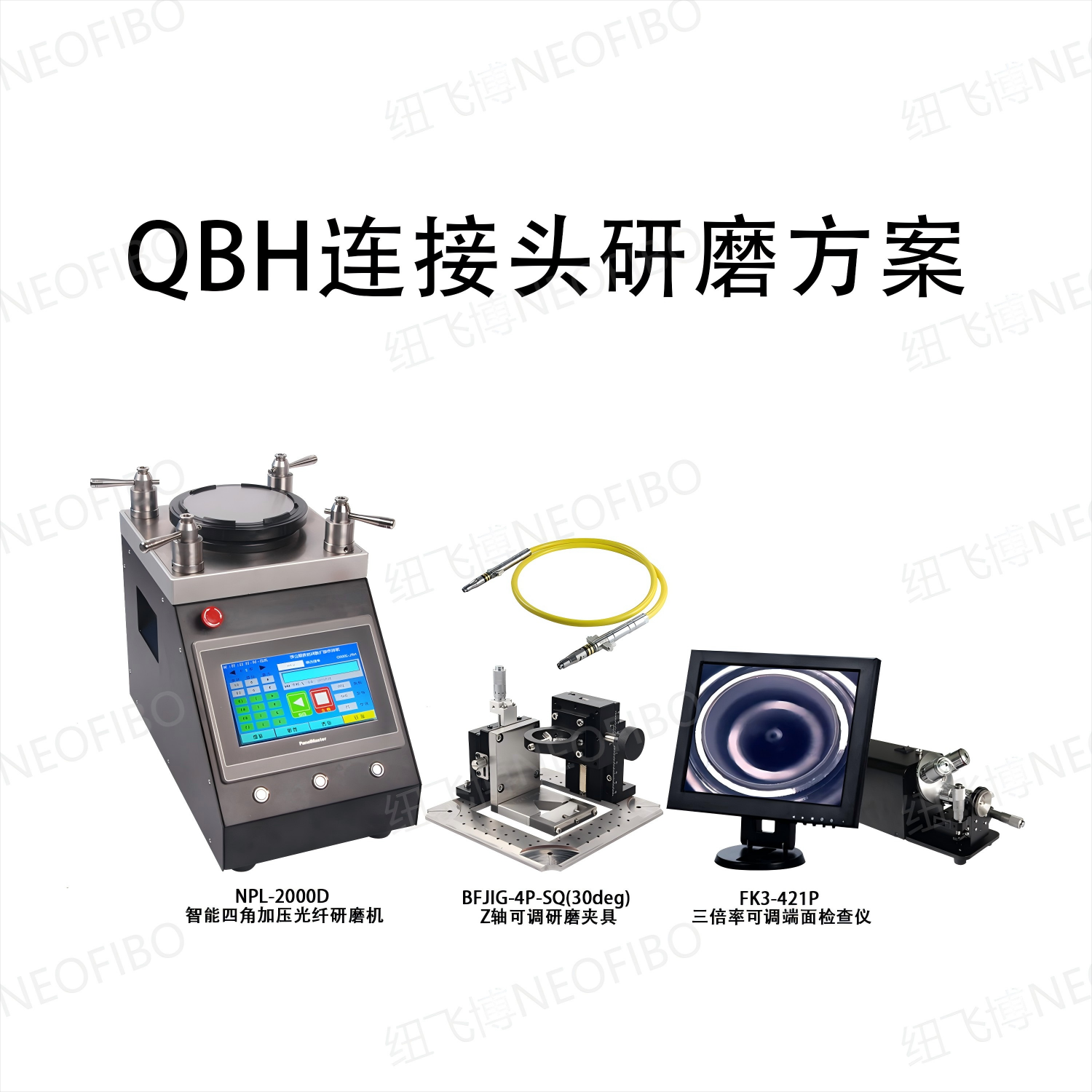 QBH水冷激光光纤研磨方案